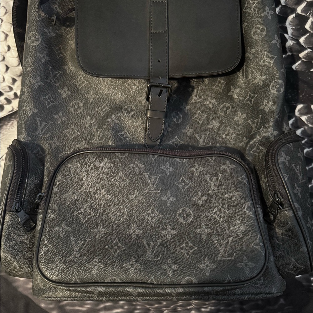 Gray Monogram Backpack - image 5